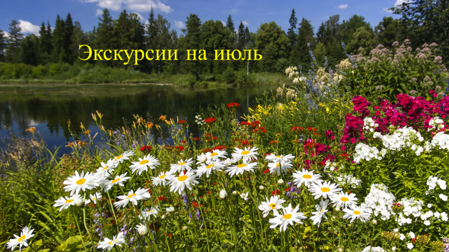 Экскурсии на июль